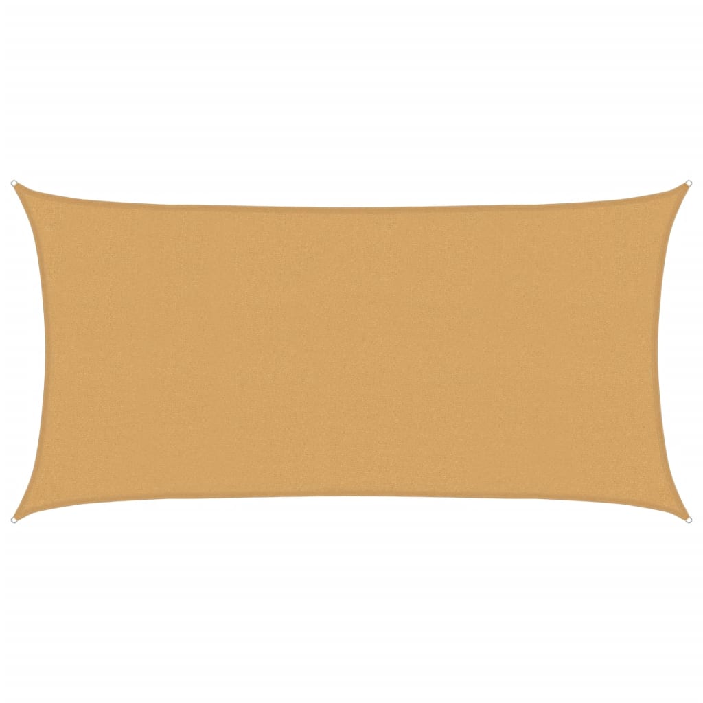 Vidaxl Zonnezeil 160 g m² Rektangulär 2x3,5 M HDPE Sand -färgad