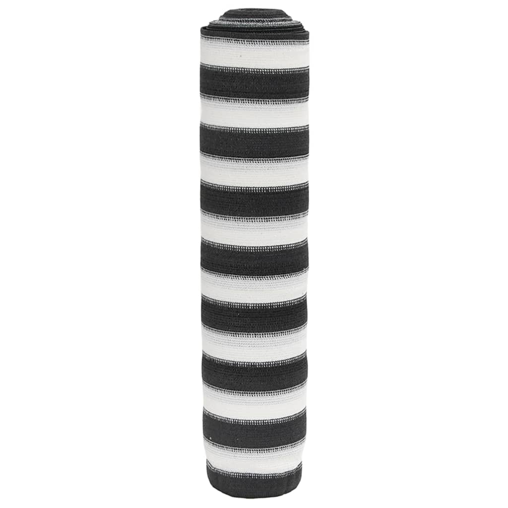 Vidaxl PrivacyNet 150 g m² 1,8 x 10 M HDPE -Anthrazit und Weiß