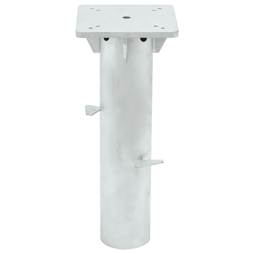 Vidaxl Parasol Foot for in the Ground 16x16x39,5 cm ocelová stříbrná barva