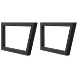 Nástěnné konzoly Vidaxl pro dřez 2 ST Trapezoidální ocel černou