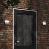 Vidaxl Outdoor Wandlampe LED Guss Aluminium Schwarz