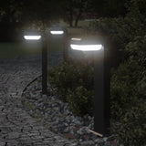 Vidaxl Lampade per esterni in piedi 3 ST 50 cm Cast in alluminio nero