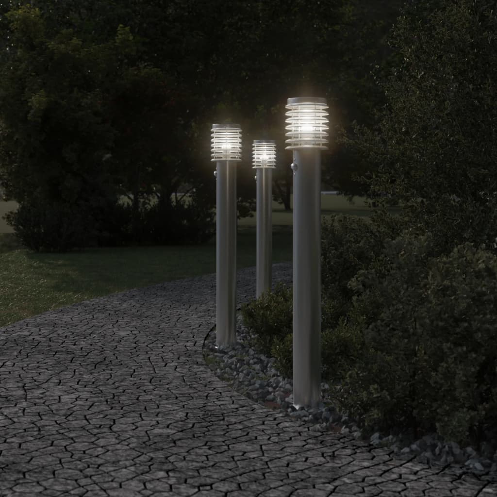 Vidaxl Floonal Lamp pro venku se senzorem 110 cm z nerezové oceli stříbrná