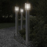 Lampadaire Vidaxl à l'extérieur avec douille de 110 cm en acier inoxydable en acier