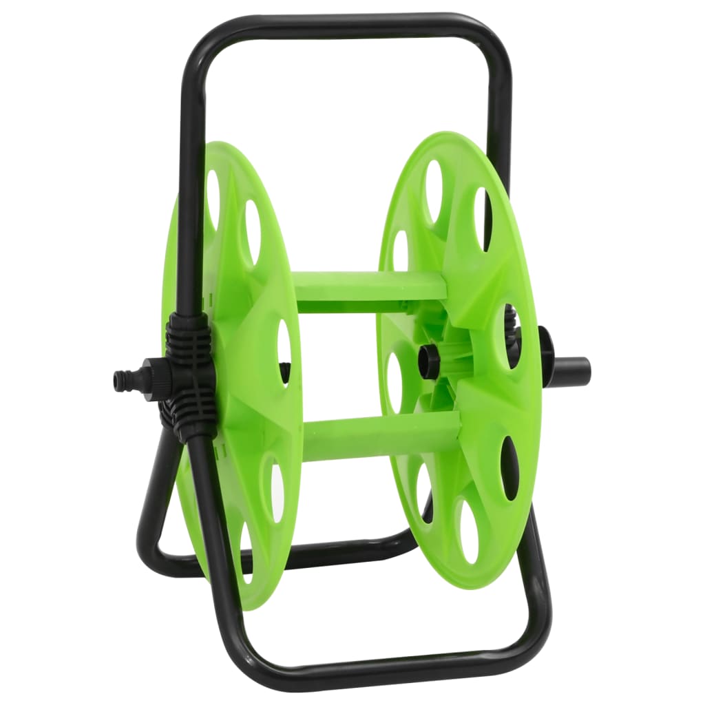 Vidaxl Hose Reel fir 45 m 1 2 Hose freestanding Stahl gréng