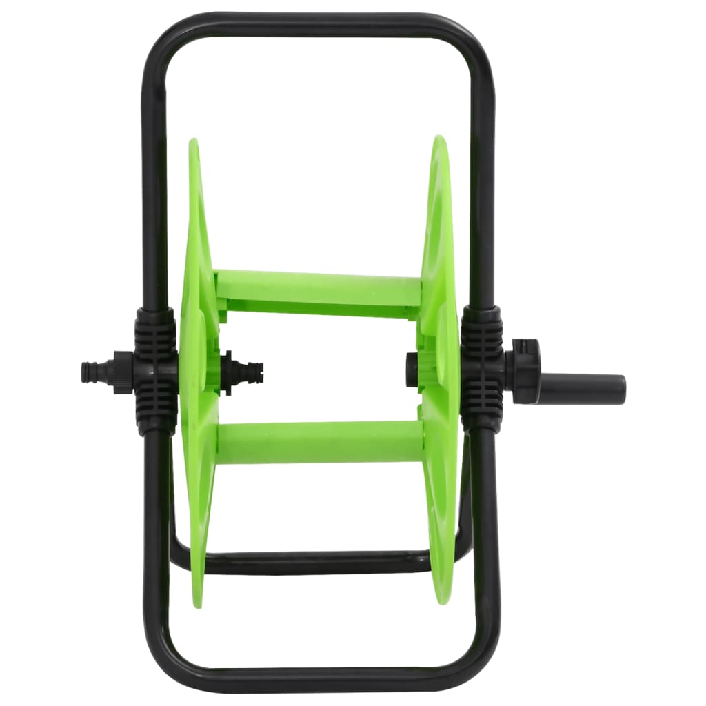 Vidaxl Hose Reel fir 45 m 1 2 Hose freestanding Stahl gréng