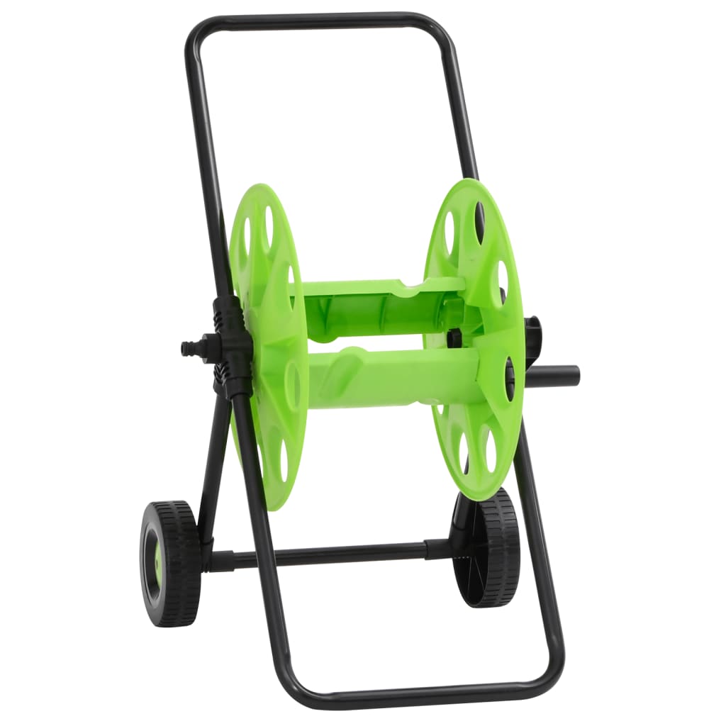 Vidaxl Hose Reel Auto fir 60 m 1 2 Hose Stol Green