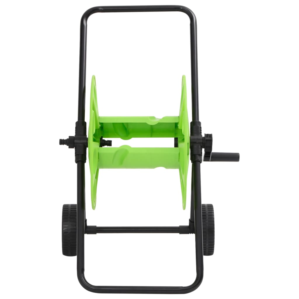 Vidaxl Hose Reel Auto fir 60 m 1 2 Hose Stol Green