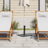 VIDAXL -Parasol -Basis für Stöcke von Ø32 38 48 mm 17 kg Quadrat