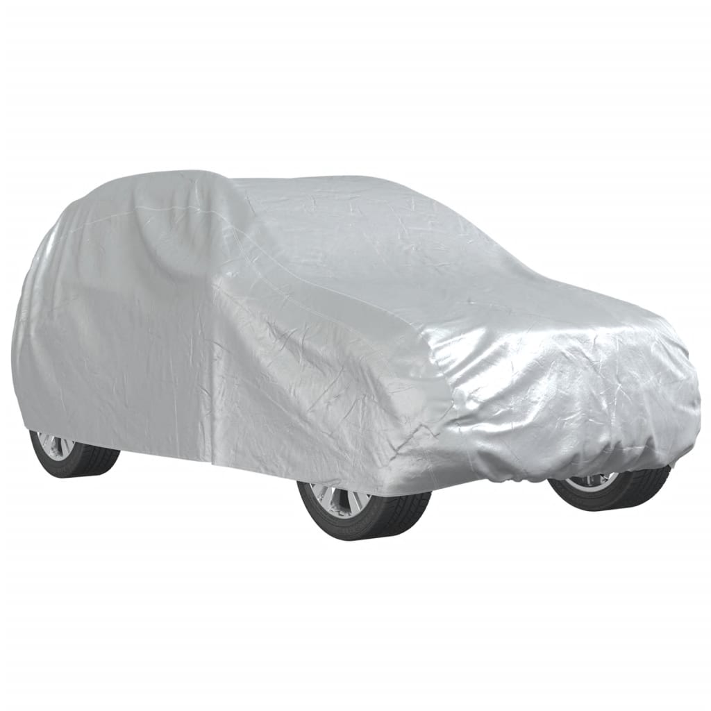 Copertina automatica Vidaxl per SUV con spread L completamente argento