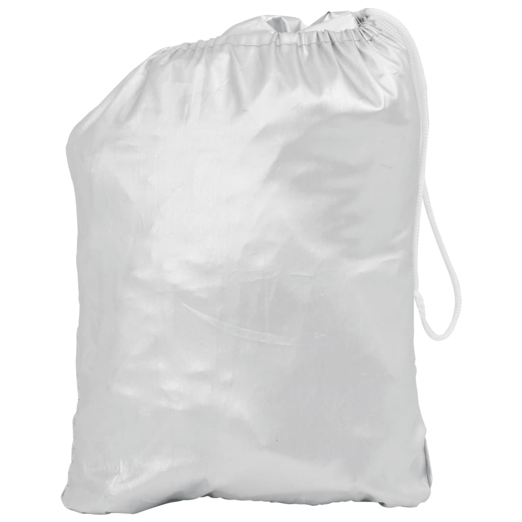 Vidaxl Autohoes Half with hooks M silver colored