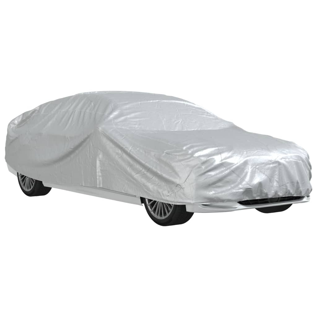 VidaXL Autohoes for Sedan with spreads l peva silver colored