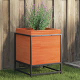 VidaXL Planning box 40x40x50 cm Solid pine wash brown