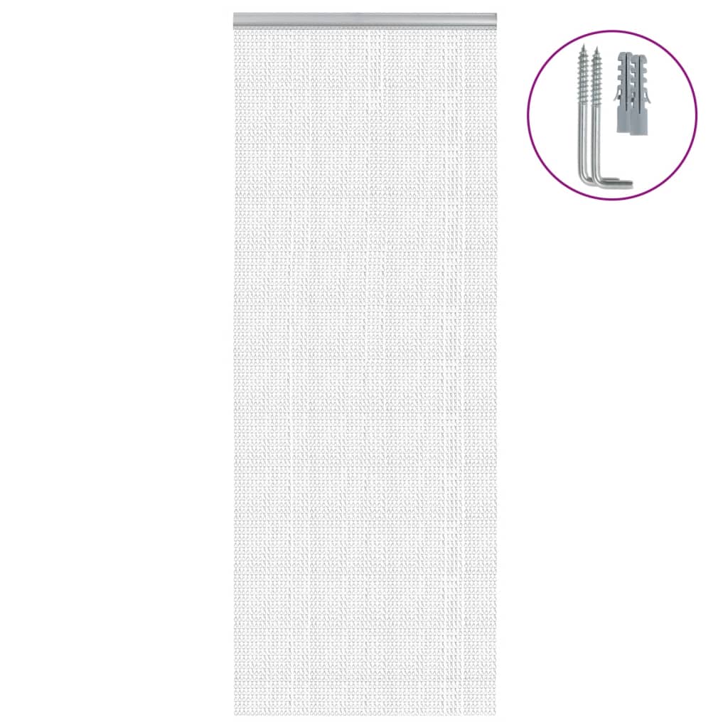Chaînes de rideaux Vidaxl Fly 80x212 cm en aluminium