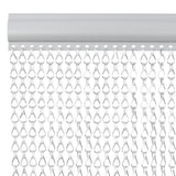 Chaînes de rideaux Vidaxl Fly 80x212 cm en aluminium