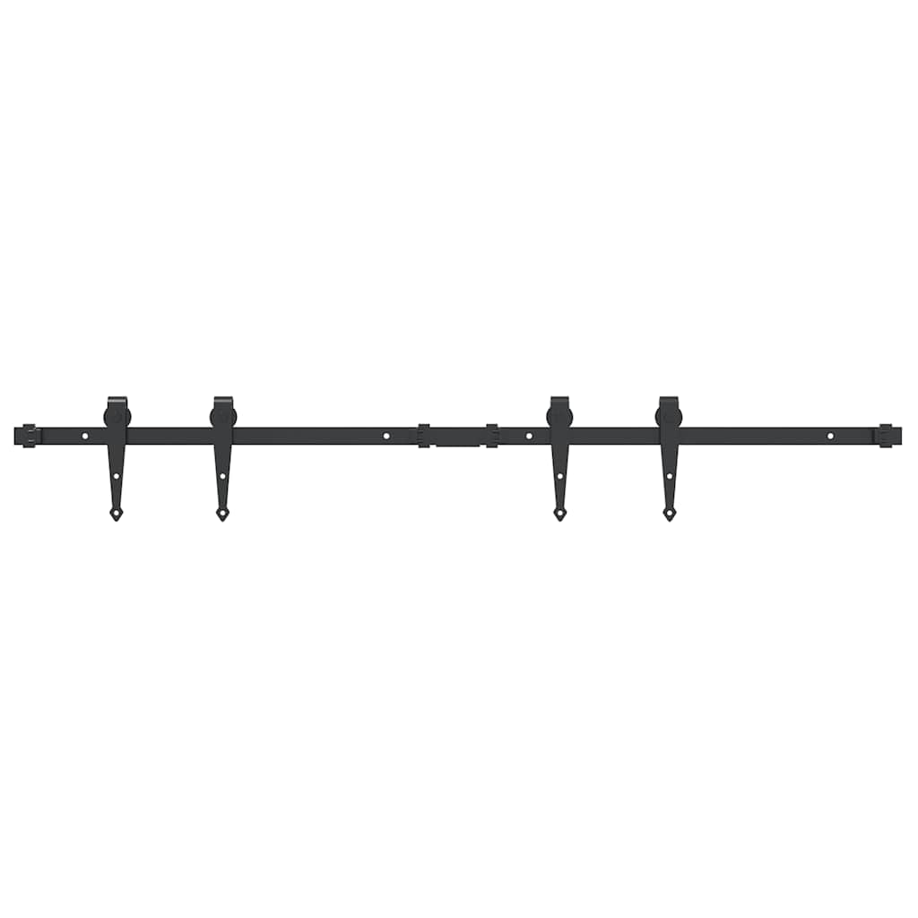 Sospensione Vidaxl Set per porta scorrevole 122 cm in acciaio al carbonio