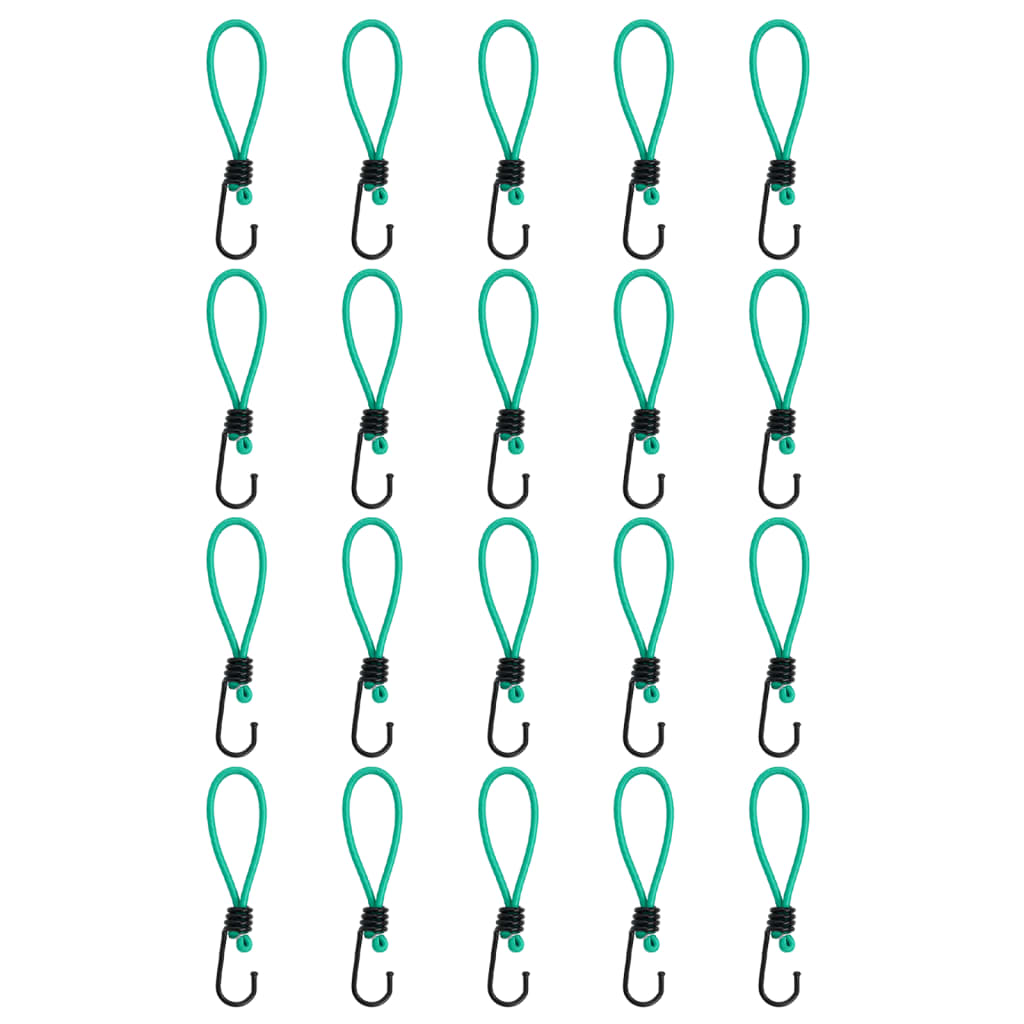 Vidaxl Spanelastics with hooks 20 st 15 cm
