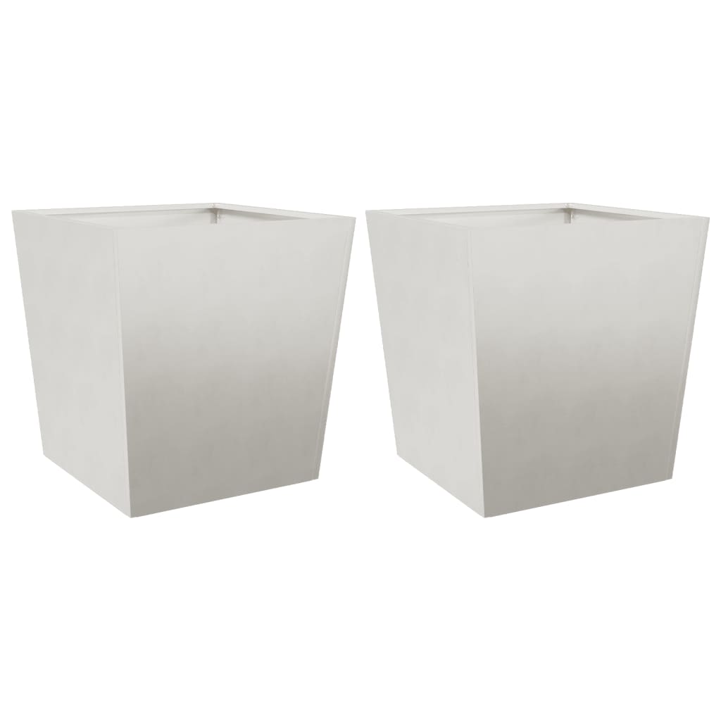 Vidaxl Planters 2 ST 50x50x50 cm rostfritt stål