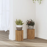 Vidaxl Planting stands 2 pcs 10x10x18 cm wood artisanal oak