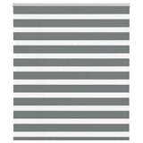Vidaxl zebra roller slepý 125x100 cm šířka textilie 120,9 cm tmavě šedá