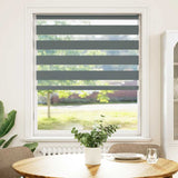 Vidaxl Zebra roller blind 95x150 cm Fabric width 90.9 cm dark gray