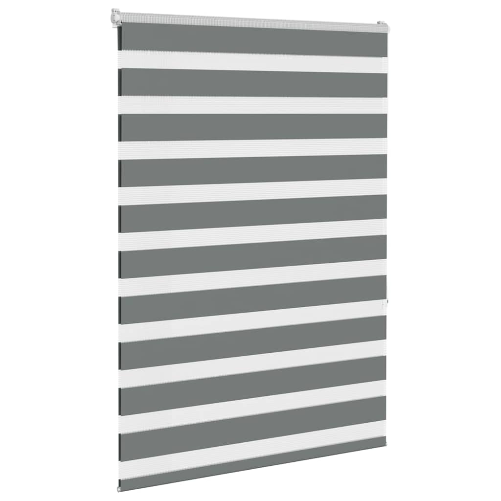 Vidaxl Zebra roller blind 95x150 cm Fabric width 90.9 cm dark gray