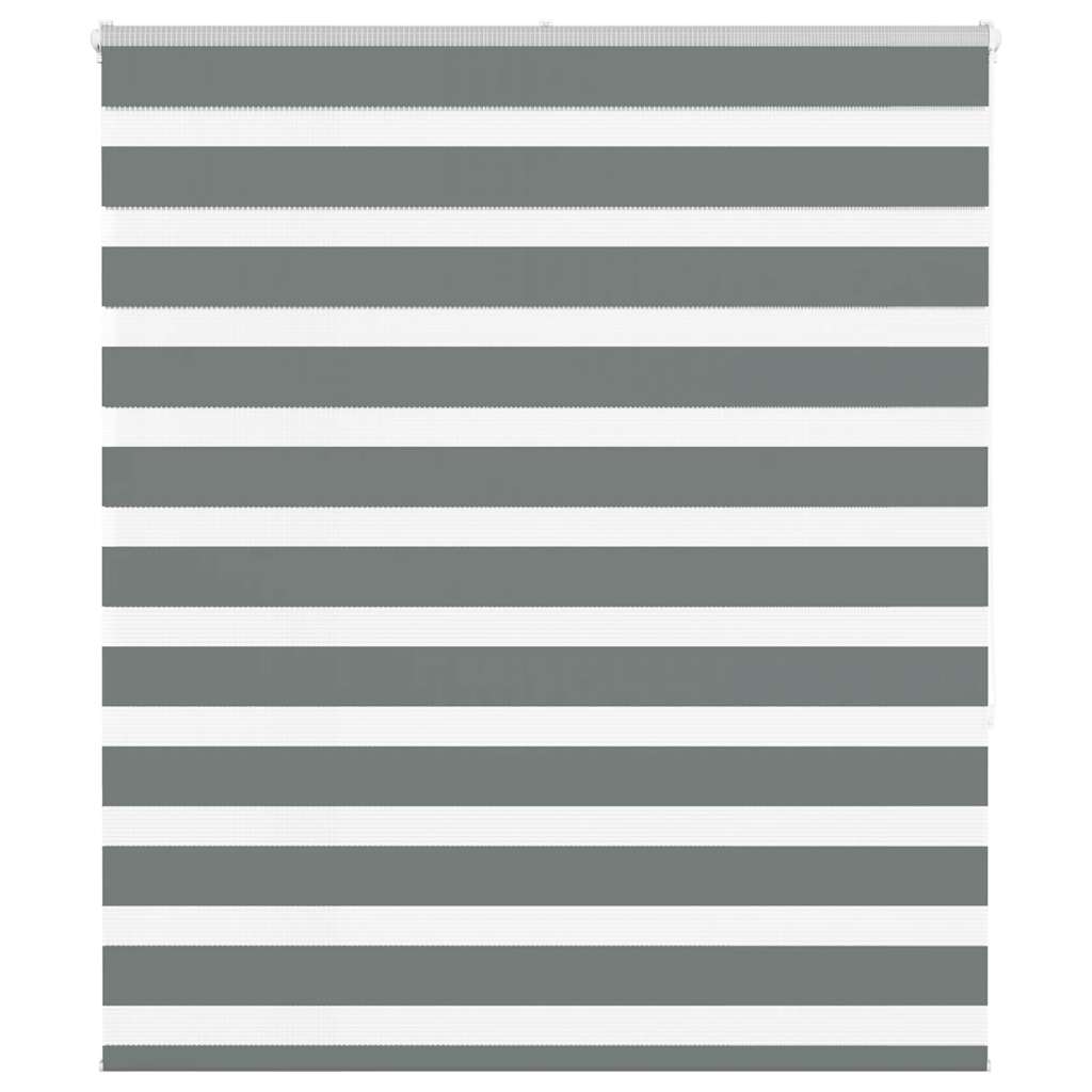 Vidaxl Zebra roller blind 120x150 cm Fabric width 115.9 cm dark gray