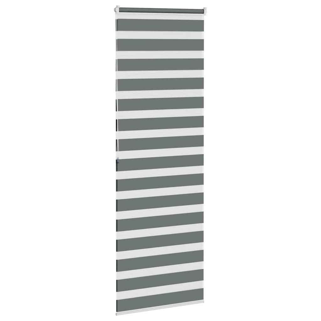 Vidaxl zebra válcový slepý 80x200 cm Šířka prachu 75,9 cm tmavě šedá