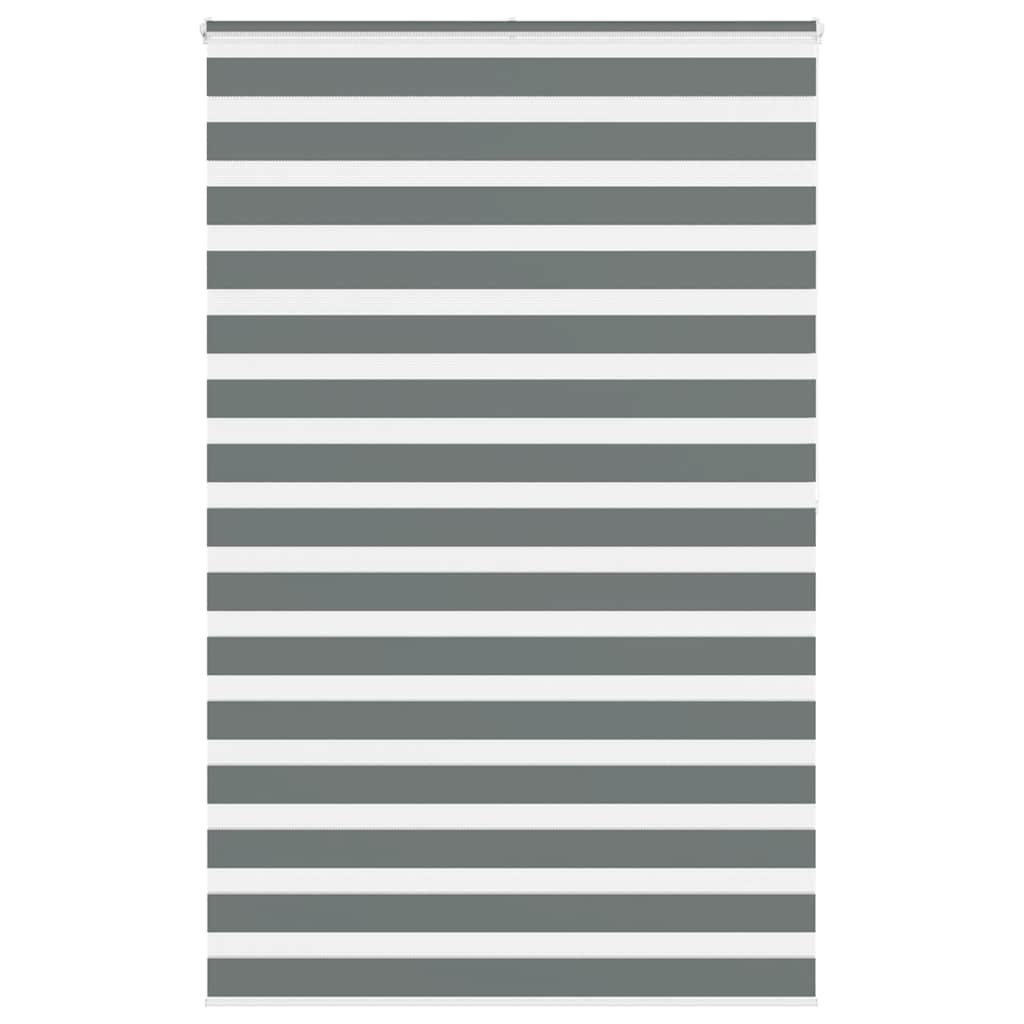Vidaxl zebra válcový slepý 140x200 cm šířka tmavé tmavé šedé