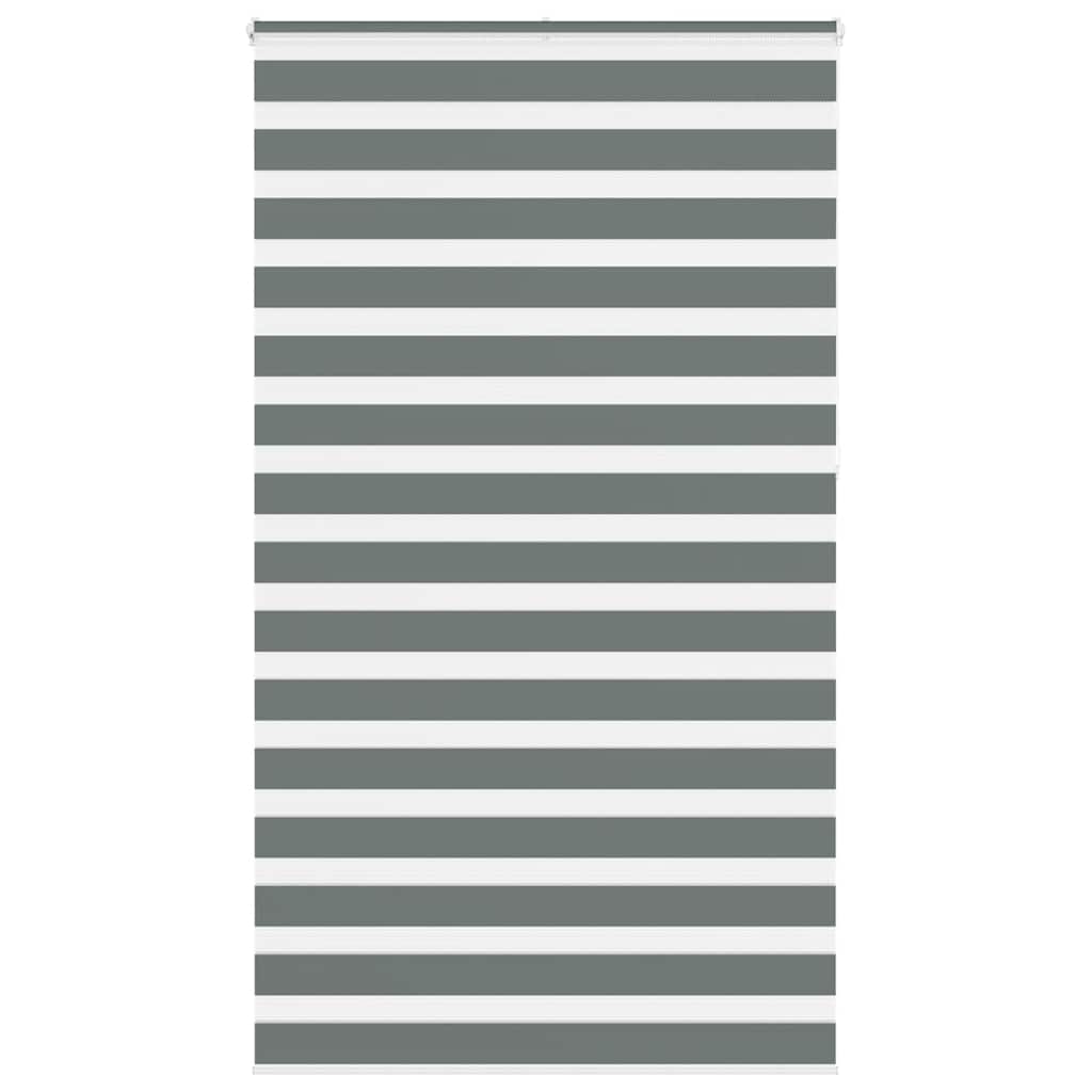 Vidaxl Zebra roller blind 120x230 cm Fabric width 115.9 cm dark gray