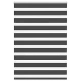 Vidaxl Zebra roller blind 95x100 cm Fabric width 90.9 cm Black