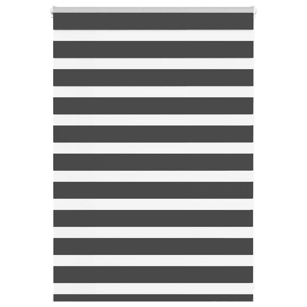 Vidaxl Zebra Roller Blind 110x100 cm Larghezza tessuto 105,9 cm nero