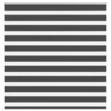 Vidaxl Zebra roller blind 140x100 cm Fabric width 135.9 cm Black