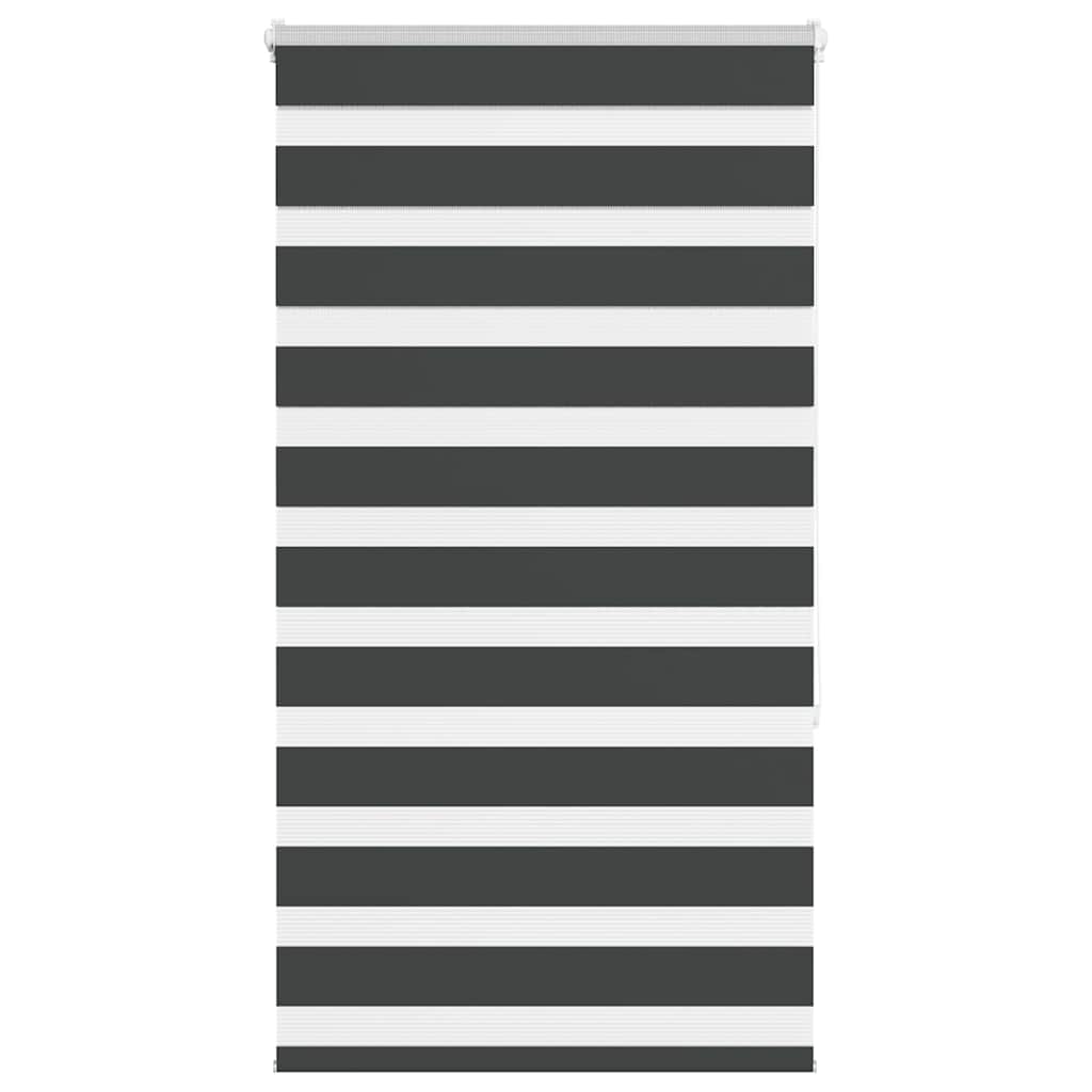 Vidaxl zebra Roller Blind 70x150 cm Šířka prachu 65,9 cm černá