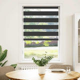 Vidaxl zebra Roller Blind 70x150 cm Šířka prachu 65,9 cm černá