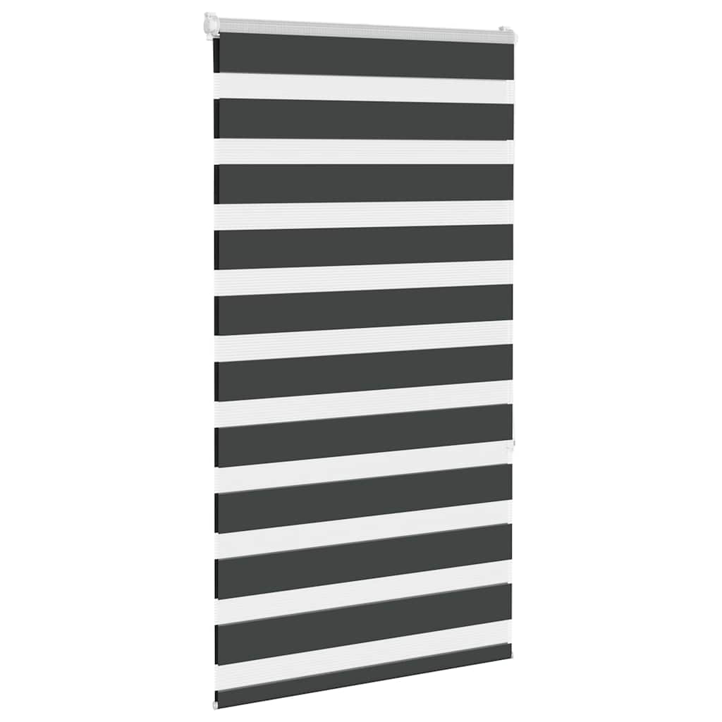 Vidaxl zebra Roller Blind 70x150 cm Šířka prachu 65,9 cm černá