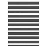Vidaxl zebra Roller Blind 110x150 cm Šířka prachu 105,9 cm černá
