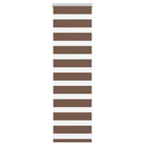 Vidaxl Zebra roller blind 45x100 cm dust width 40.9 cm polyester brown