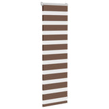 Vidaxl Zebra valjček Slepa 50x100 cm širina prahu 45,9 cm poliestrska rjava