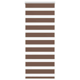 Vidaxl Zebra roller blind 55x100 cm Fabric width 50.9 cm Polyester Brown
