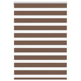 Vidaxl Zebra Roller Slepa 110x100 cm Širina prahu 105,9 cm poliestrska rjava