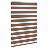 Vidaxl Zebra Roller Slepa 110x100 cm Širina prahu 105,9 cm poliestrska rjava