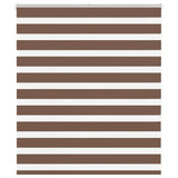 Vidaxl zebra rullo cieco 120x100 cm Larghezza tessuto 115,9 cm in poliestere marrone