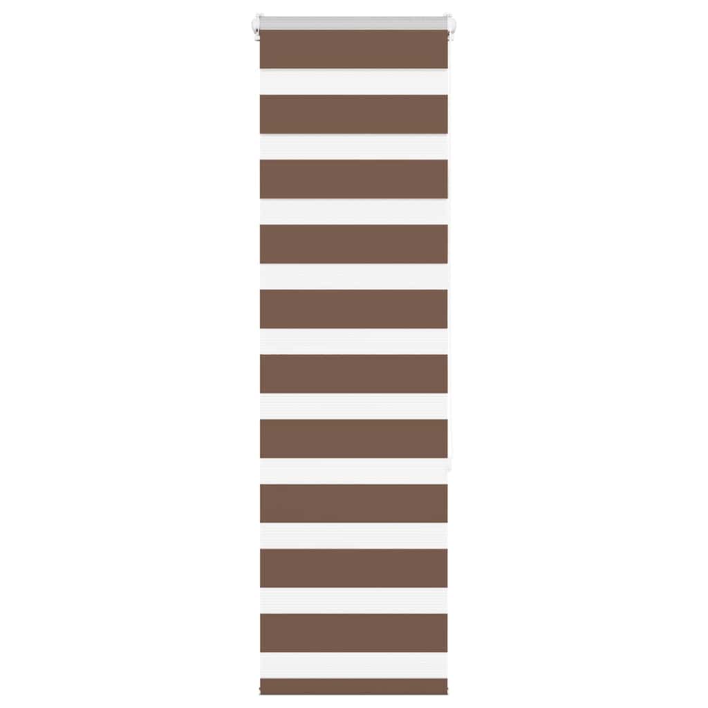 Vidaxl Zebra roller blind 40x150 cm dust width 35.9 cm polyester brown