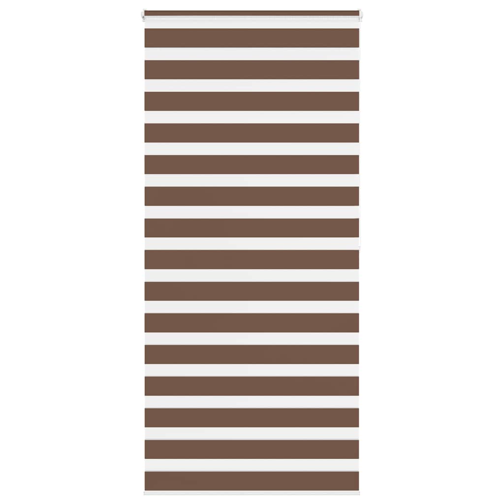 Vidaxl Zebra Roller Slepi 100x200 cm Širina prahu 95,9 cm poliestrska rjava