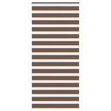 Vidaxl zebra rullo cieco 95x230 cm Larghezza tessuto 90,9 cm in poliestere marrone