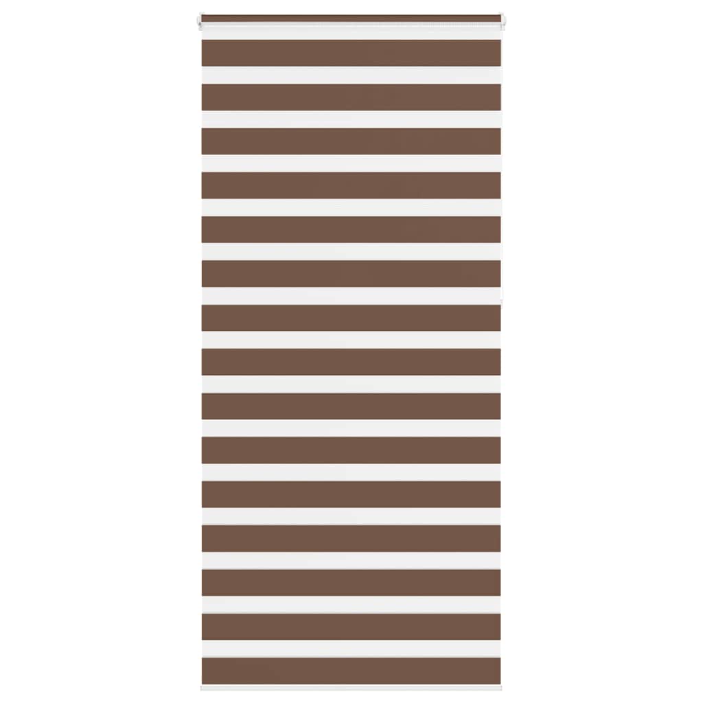 Vidaxl Zebra Roller Slepi 100x230 cm Širina prahu 95,9 cm poliestrska rjava