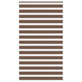 Vidaxl Zebra Roller Blind 135x230 cm Širina tkanine 130,9 cm poliestrska rjava