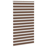 Vidaxl Zebra Roller Blind 135x230 cm Širina tkanine 130,9 cm poliestrska rjava