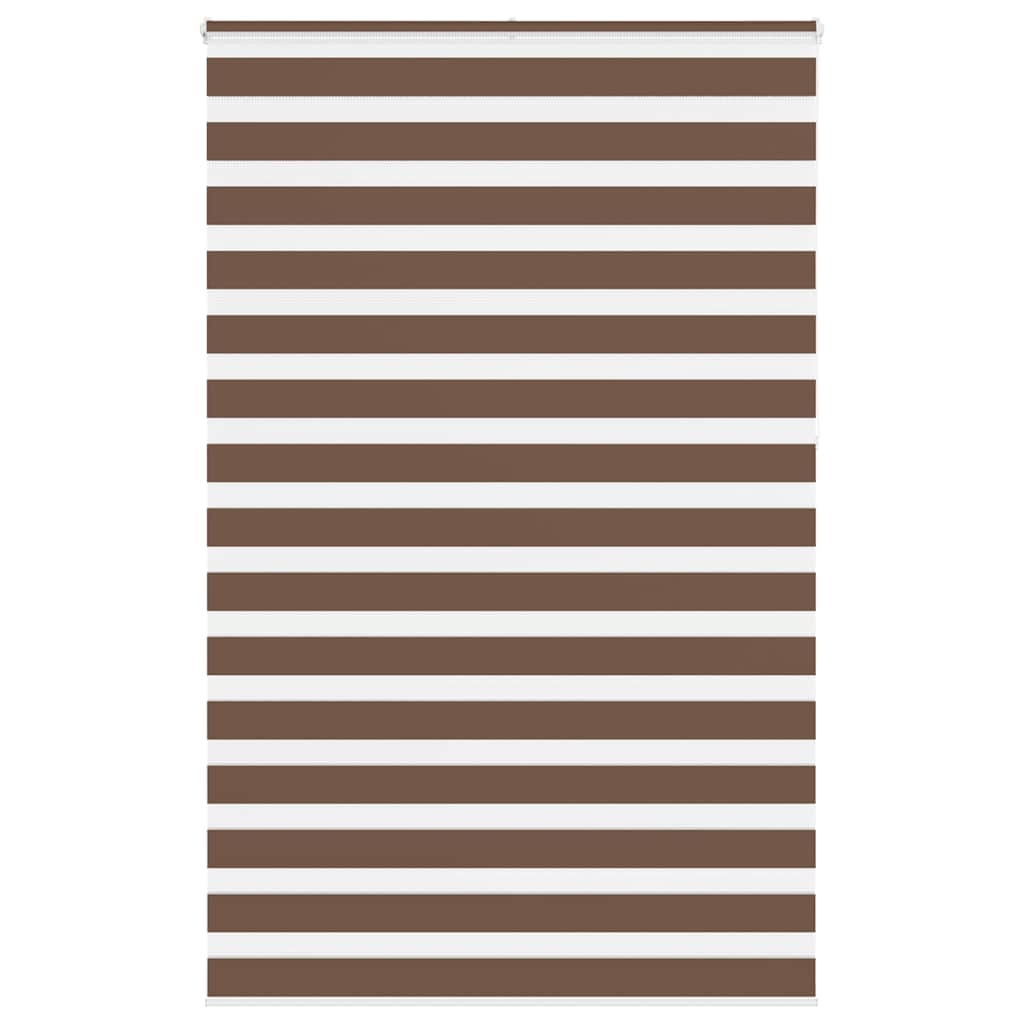 Vidaxl Zebra roller blind 140x230 cm Fabric width 135.9 cm polyester brown